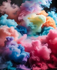 Fototapeta premium Abstract Colorful Smoke Background