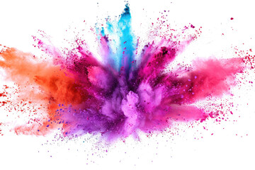 Chroma in Motion: The Dynamic Energy of a Colored Powder Blast