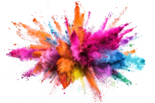 A Symphony of Color: Capturing the Vibrancy of a Powder Explosion