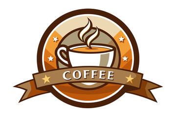 Coffee cup logo template
