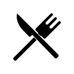 fork and spoon icon,simple flat black trendy style illustration for web and app on white background..eps