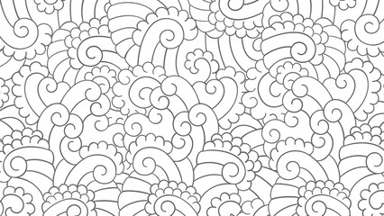 Oriental pattern oriental painting background illustration, Chinese, Japanese style line artwork