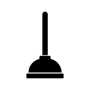 recommend clip art: Plunger icon, vector illustration. vector plunger icon illustration trendy style on white background..eps