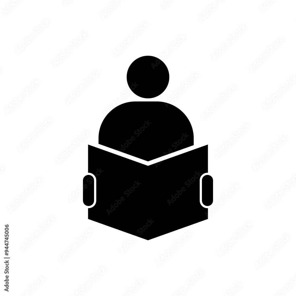 Aufkleber reading icon,vector illustration. vector reading icon trendy style illustration for web and app..eps