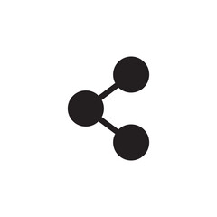 Share icon Share Icon vector flat black trendy style illustration for web and app on white background..eps