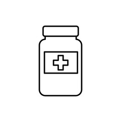 Medicine bottle icon,vector illustration.  vector medicine bottle icon linear illustration for web and app..eps