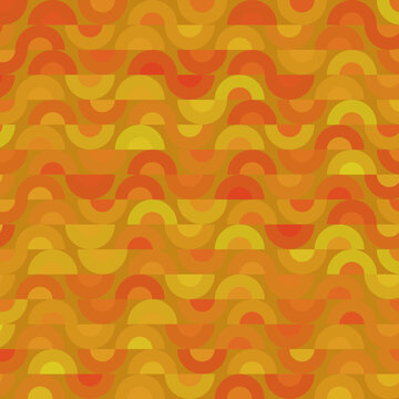 Colorful Circular Rhythm Sine Wave Circles Semicircles Geometry Shape Geometric Multicolor Repeating Pattern  513