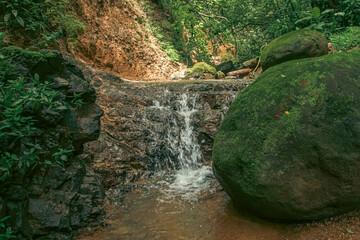 Stream running down the mountain