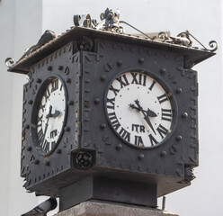 Old clock on the wall