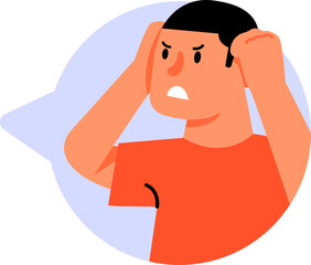 Bubble Chat Naive Character Illustration