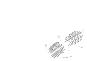 かわいいお化けの友達イラスト