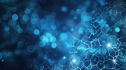 Stunning Blue Medical Technology Background: A Modern and Innovative Visual Showcase. Demonstrating the Advancements in Healthcare Technology.