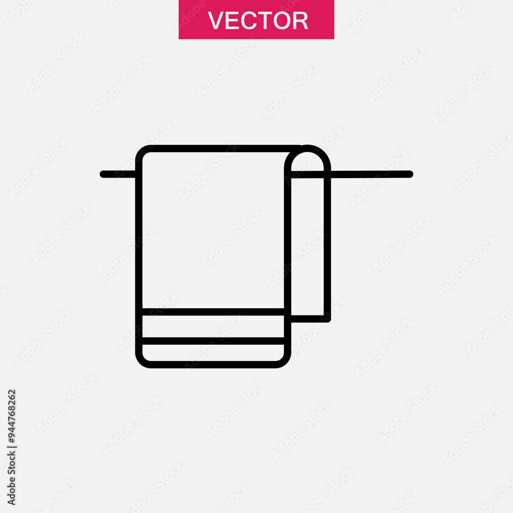 Poster towel icon,vector illustration. vector towel icon linear illustration for web and app..eps