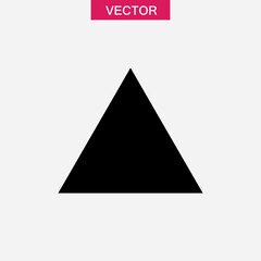 Fototapeta premium Triangle icon,vector illustration. vector triangle icon trendy style sign on white background..eps