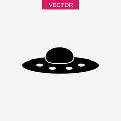 ufo icon,vector illustration. ufo icon trendy style black illustration for web and app,.eps