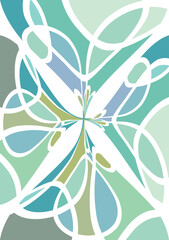 Background image, green color tones, gradients of color used in graphics