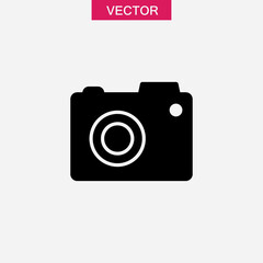 Camera icon, vector illustration. vector camera icon black flat illustration for web and app..eps