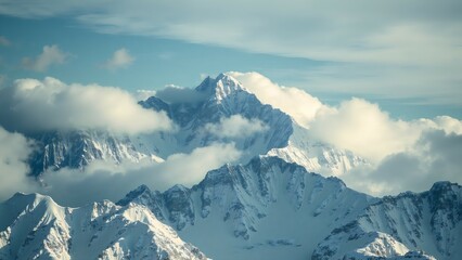 Fototapeta premium Snow Mountain Mount Everest