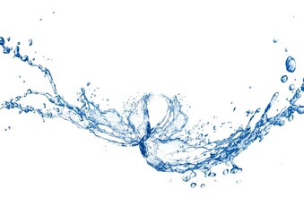 water splash isolated on white background