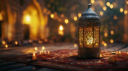 make me a background about the birthday of the prophet muhammad 4k, realistic, and copy-space with generative ai