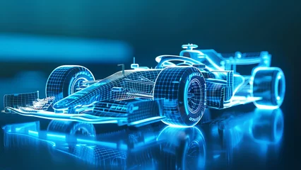  Futuristic Race Car Design: A Digital Blueprint of Speed © Kai Ka Ala le
