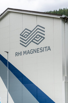 Veitsch, Austria - August 8, 2024 : RHI Magnesita Main Industrial Site. RHI Magnesita is the global leader in refractories. Veitsch. Austria.