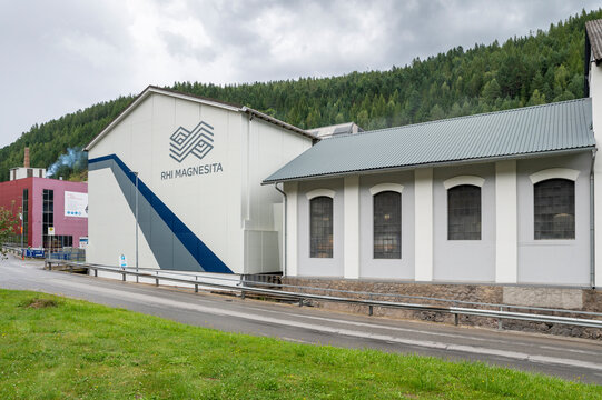 Veitsch, Austria - August 8, 2024 : RHI Magnesita Main Industrial Site. RHI Magnesita is the global leader in refractories. Veitsch. Austria.