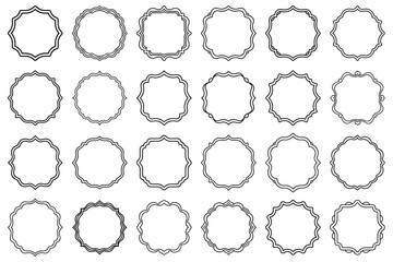 This collection of vintage-inspired frames, featuring ornate borders and rectangular shapes, is perfect for adding elegance to designs and providing a decorative element.