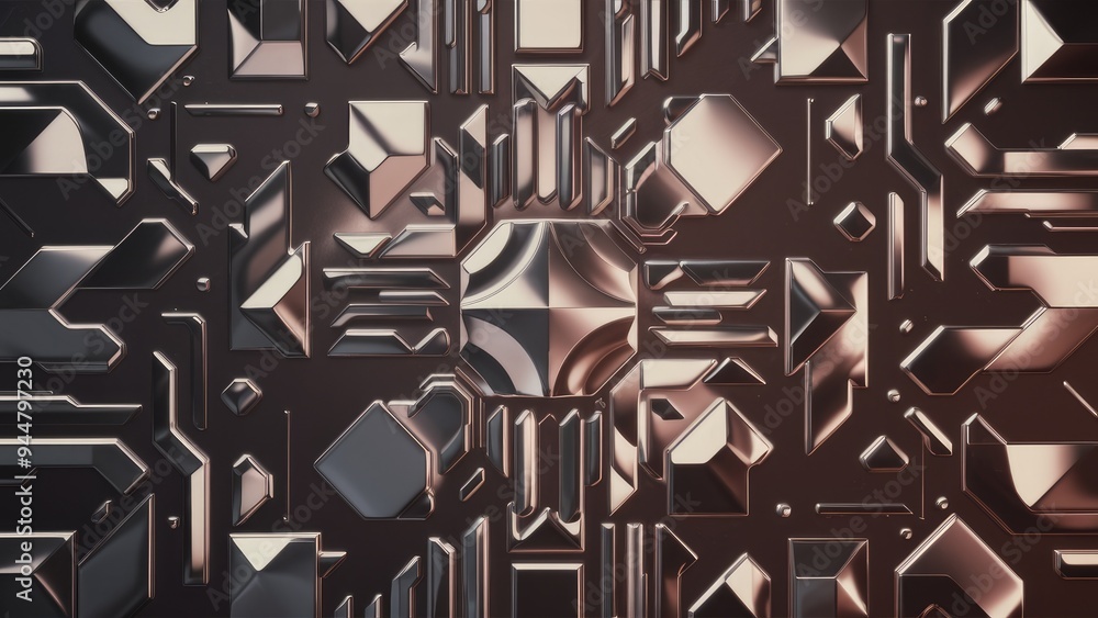 Poster geometric abstract backgrounds with 3d effects and textured designs ideal for showcasing technology 