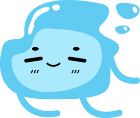 Cute Water Character Illustration