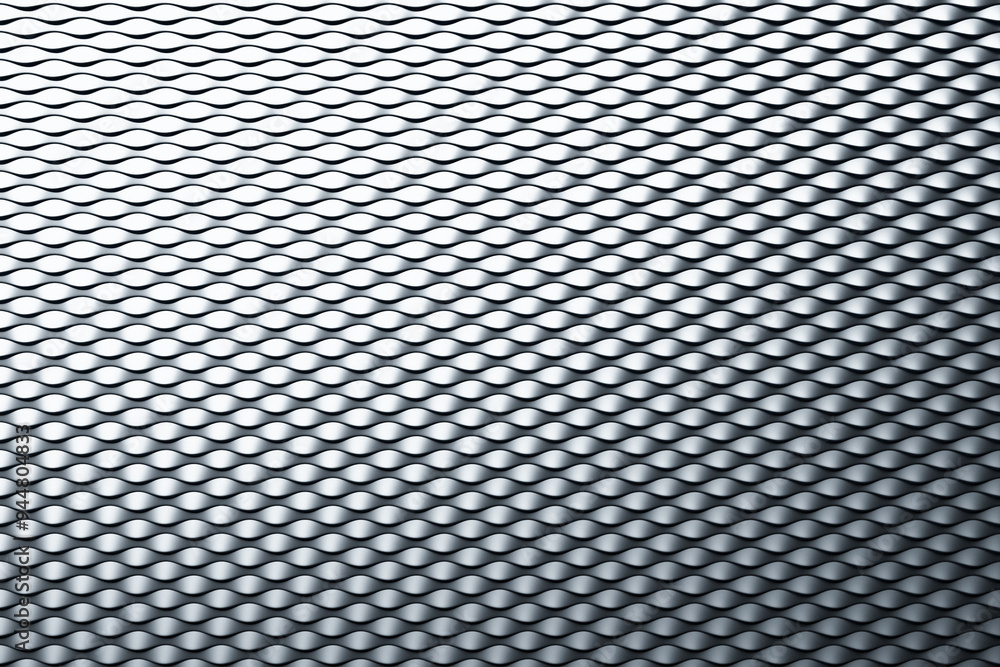 Poster 3d illustration of a gray abstract gradient background with lines. print from the waves. modern grap