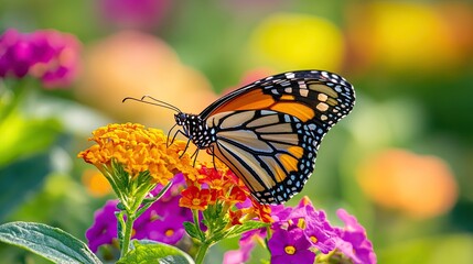 Fototapeta premium Monarch Butterfly on a Flower