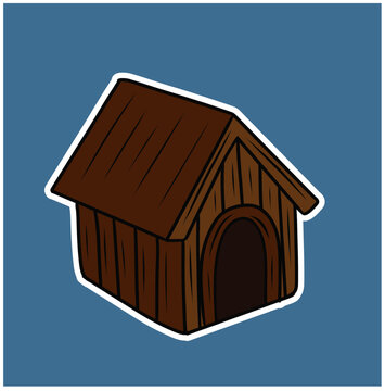 recommend clip art: Dog House Training Vector Illustration