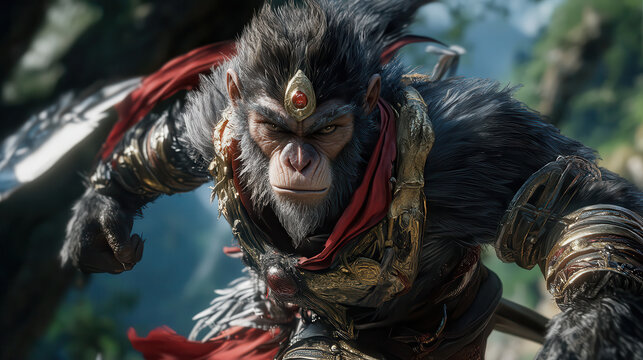 monkey king journey to west chinese lore classic background thumbnail 
