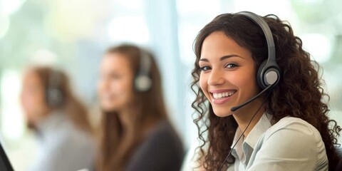 Engaged support team in a contemporary office setting using digital platforms and teamwork to enhance customer satisfaction