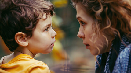 Communication Between Child and Parent - Heartwarming Interaction and Bonding Moment