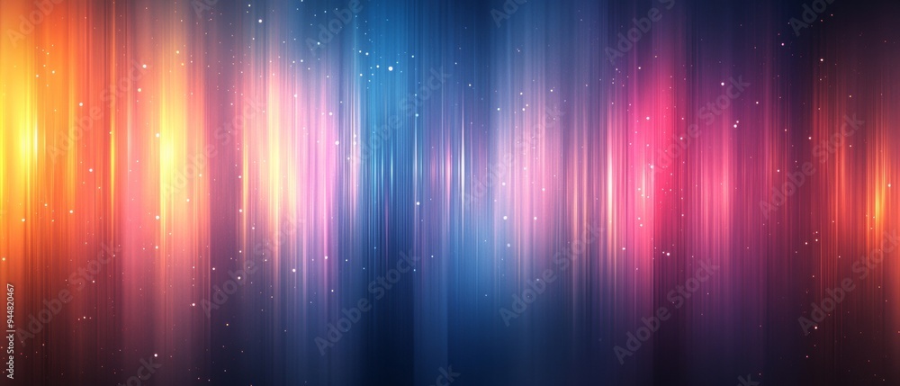 Aufkleber Metallic Gradient with Dynamic Vertical Lines