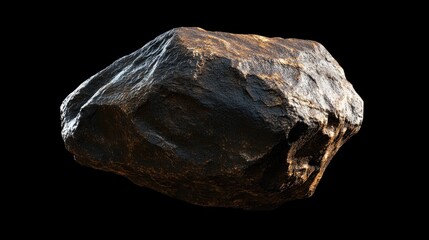 3D cartoon rendering of an L type chondrite meteorite a piece of rock formed in the early stages of the Solar System as asteroids isolated in space