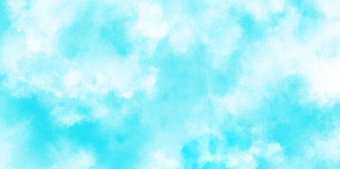 Abstract white and blue  isolated cloud cumulus clouds. blue aquarelle painted realistic fog or mist smoky textured canvas design. White and ash messy wall stucco texture background.	
