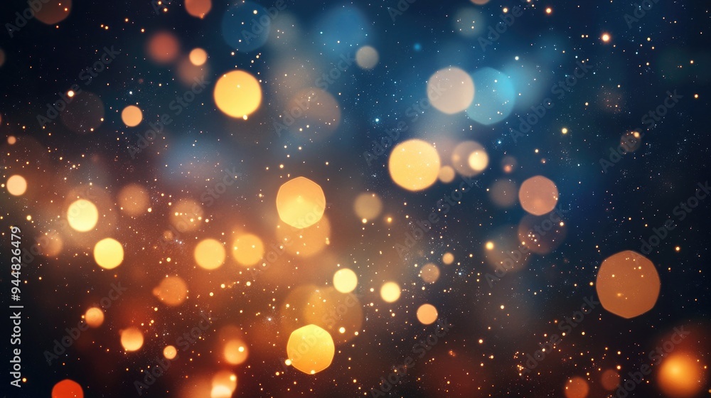 Poster abstract bokeh light background