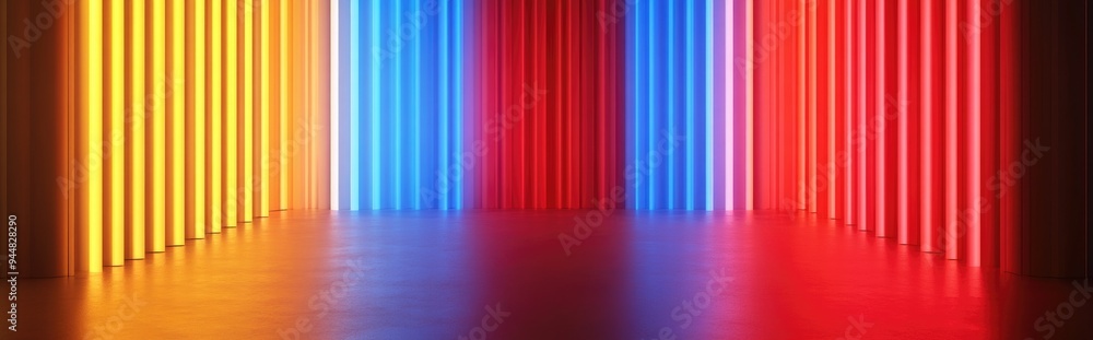 Poster 3d rendered illustration of a gold background design object