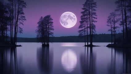 moon over water