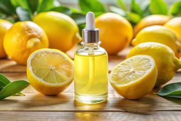 Brightening Lemon Oil Booster: Energizing, illuminating, citrus yellow, transparent dropper