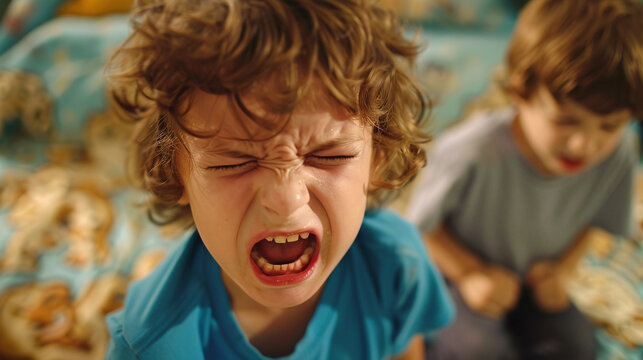 Group of Children Crying and Screaming During a Meltdown
