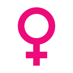 female gender sign symbol template