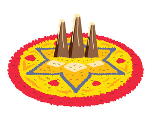 rangoli ornament onam festival