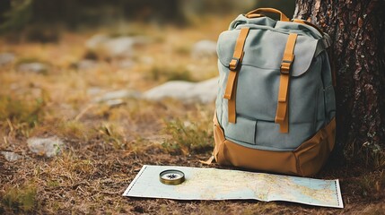 Solo Adventurer's Backpack and Gear Awaiting the Next Expedition