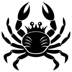 king crabs vector silhouette illustration