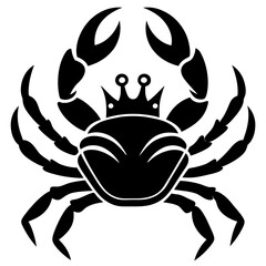 king crabs vector silhouette illustration