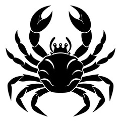 king crabs vector silhouette illustration